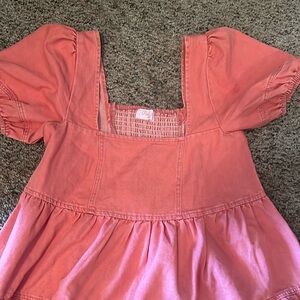 Pink lily dress